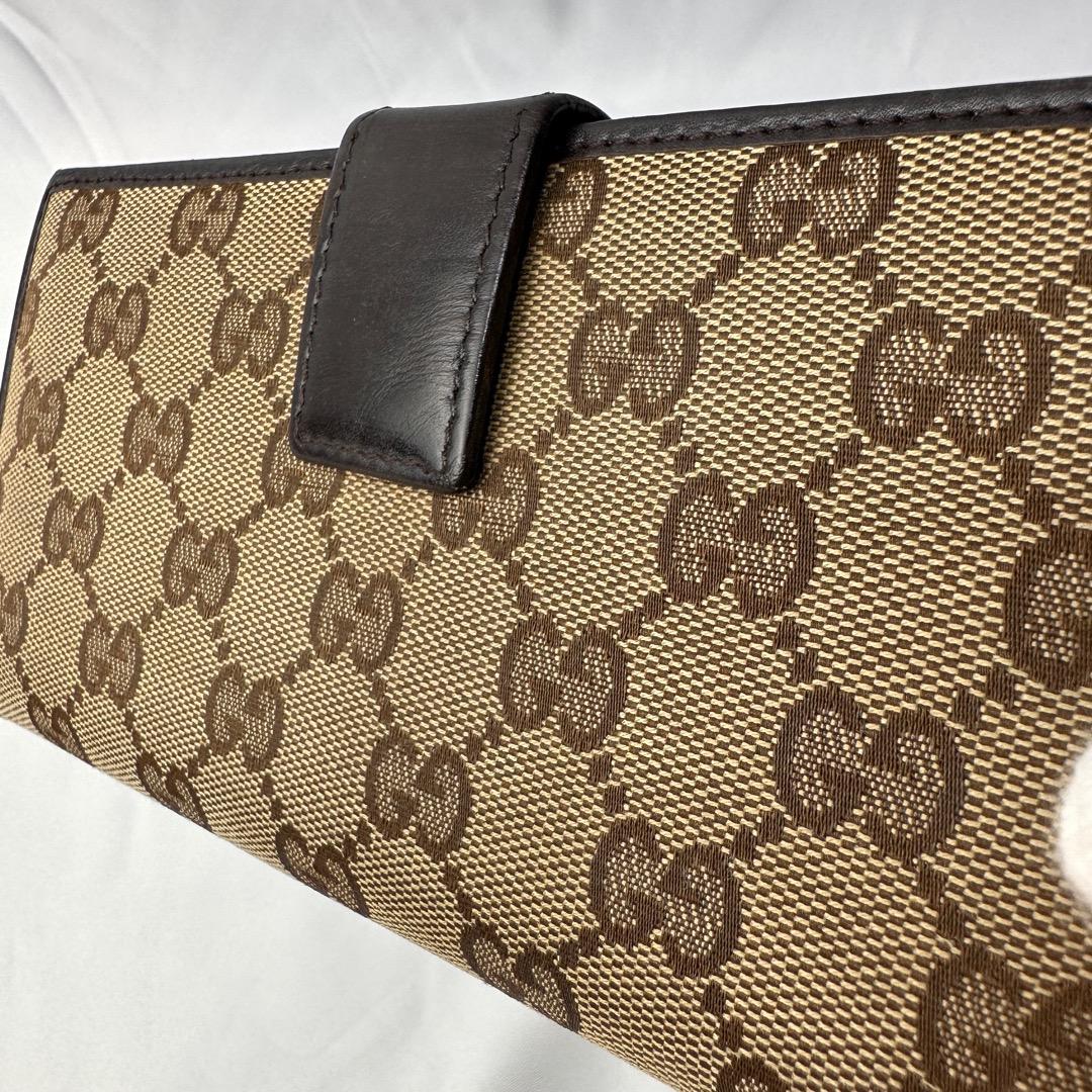 GUCCI財布グッチ長財布グッチGGスプリームキャンバス レザー