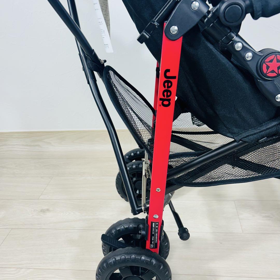 ☆美品☆　Jeep　スポーツ アドベンチャー　専用フロントバー付き　ベビーカー