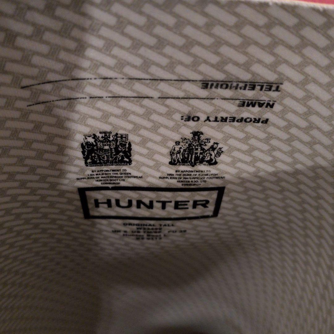 HUNTER レッド ロングブーツ