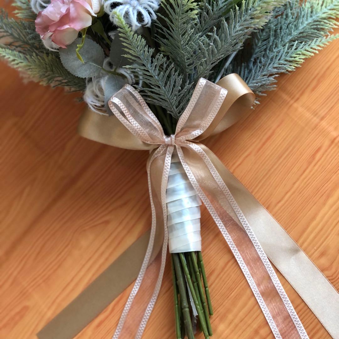 華やかクラッチブーケ ブートニア 2点セット ボリュームあり no.224 華やかクラッチブーケ ブートニア 2点セット ボリュームあり no.224