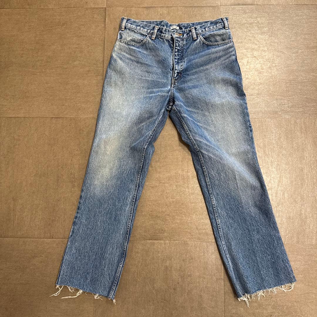 INSCRIRE ブルーデニム ストレートパンツ