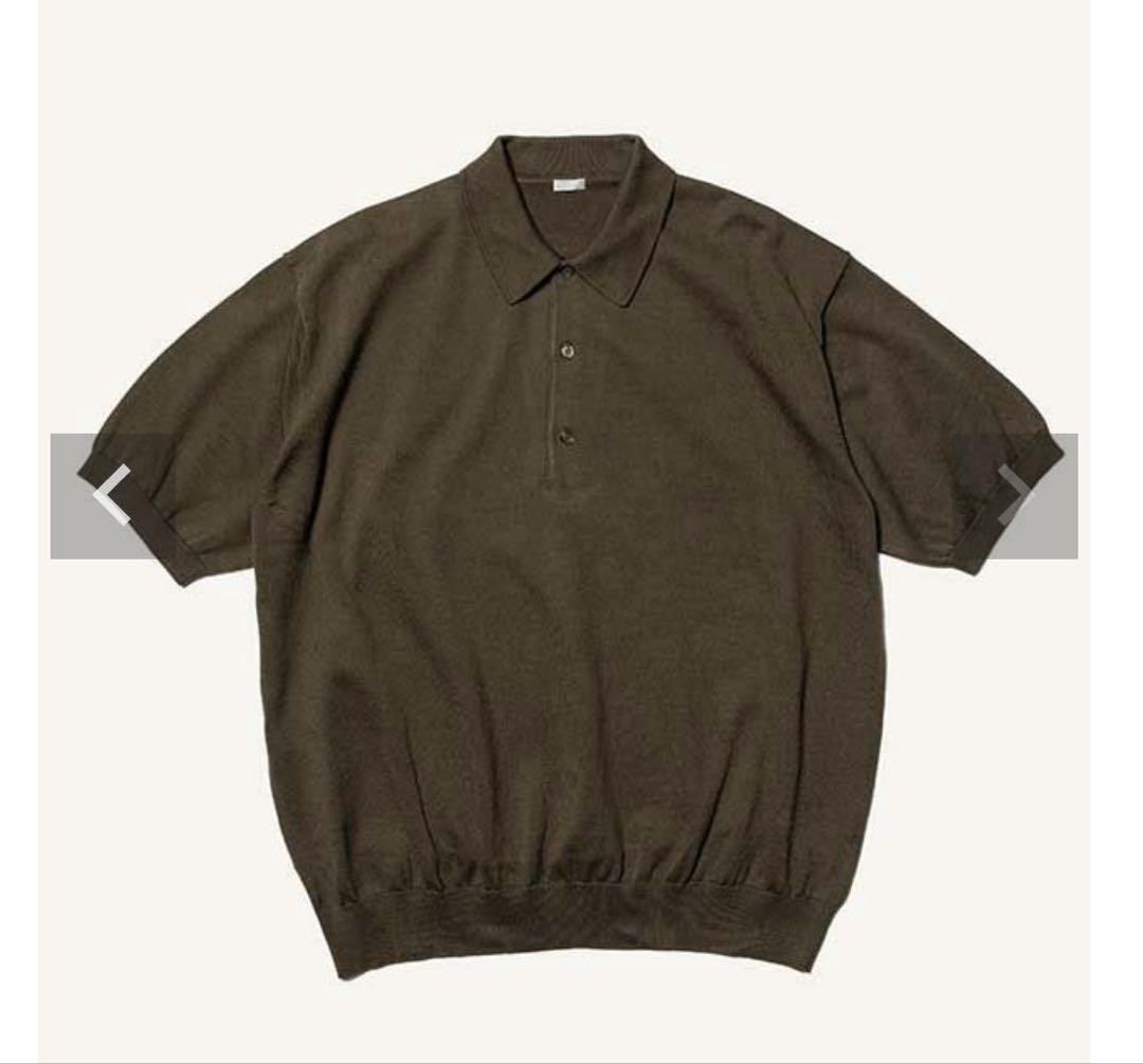 トップス A.PRESSE Cotton Knit S/S Polo Shirts M