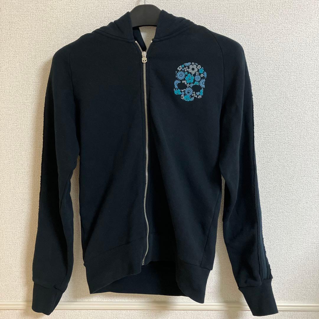 開封品 ハイドロゲン フェルトスカル ジップアップパーカーS Hydrogen