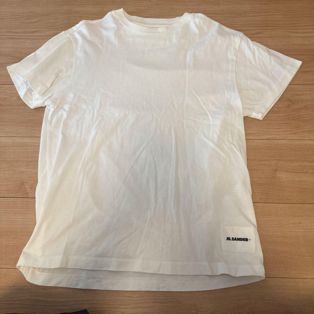 JIL SANDER ホワイト Tシャツ Mサイズ JIL SANDER+ ホワイト Tシャツ Mサイズ - メルカリ