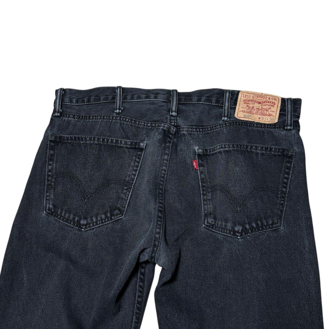 LEVI’S 505 38×30 ブラック デニムパンツ 輸入古着