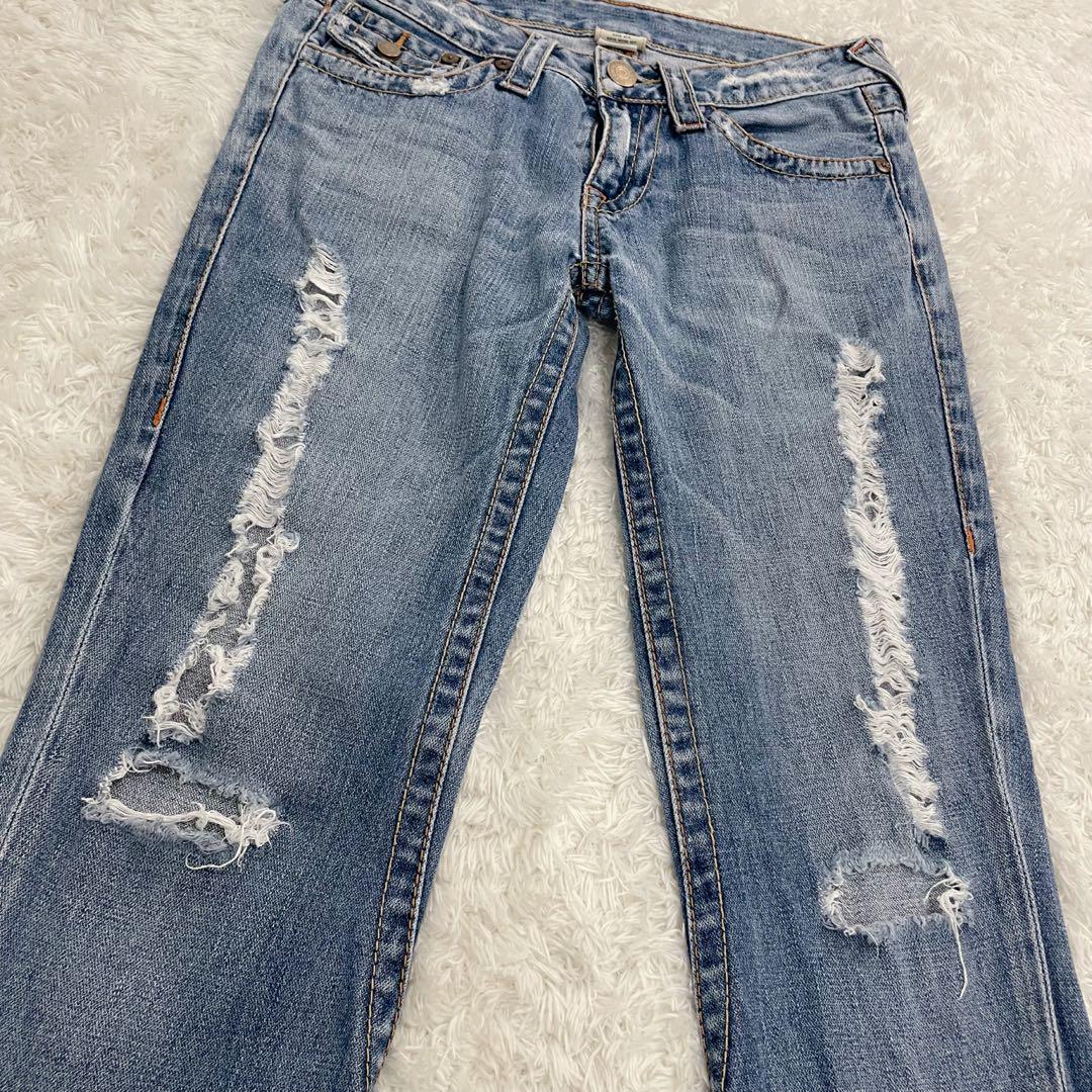 TRUE RELIGION トゥルーレリジョン #503 フレア ダメージ 28
