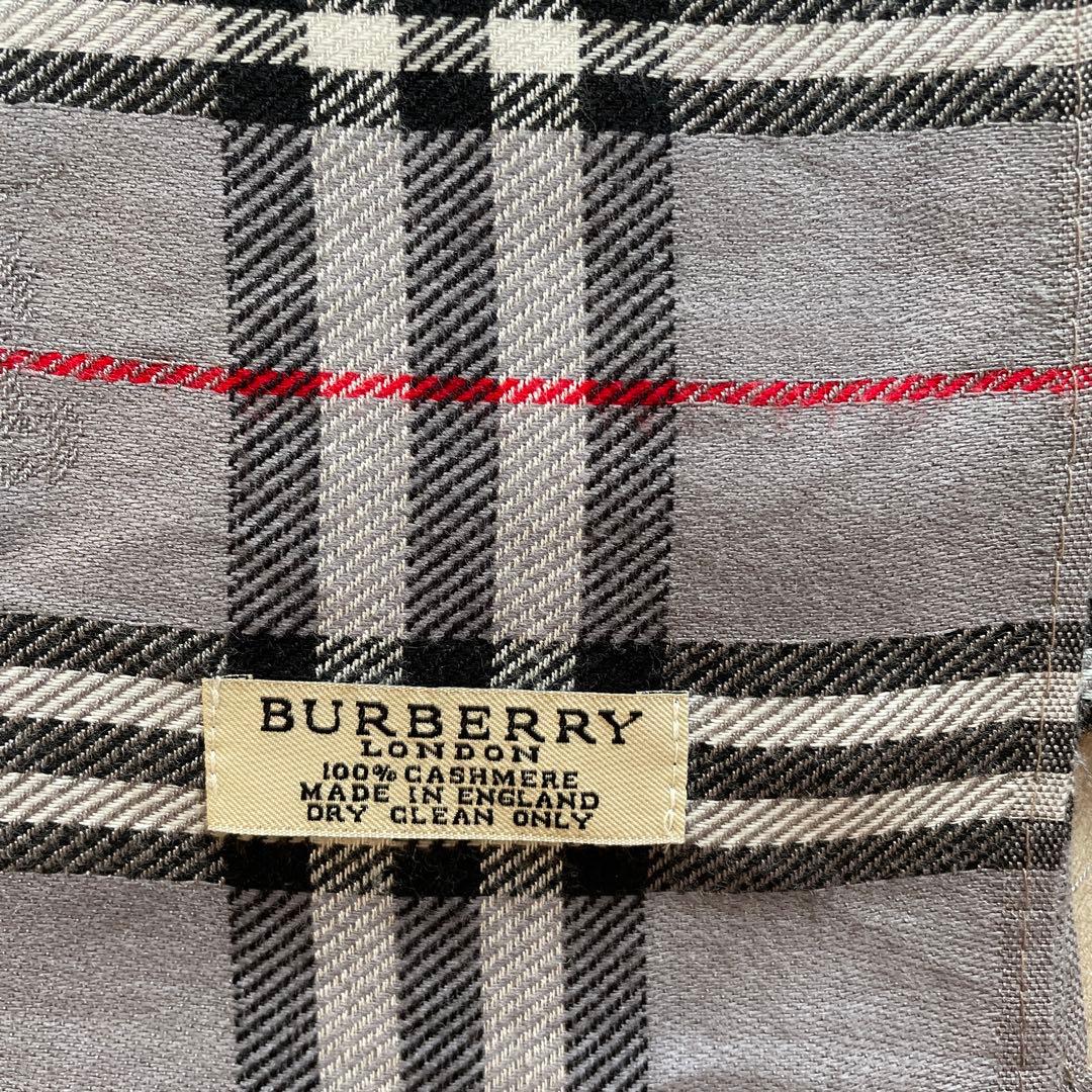 BURBERRY カシミヤ ストール チェック柄