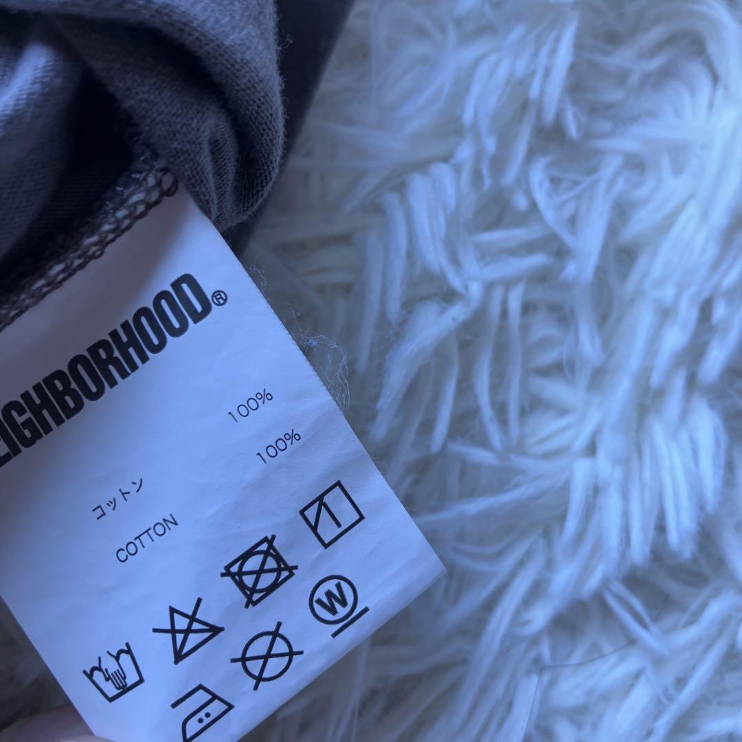 即売✨neighborhood ネイビーフッド 両面プリントロゴ 長袖Tシャツ