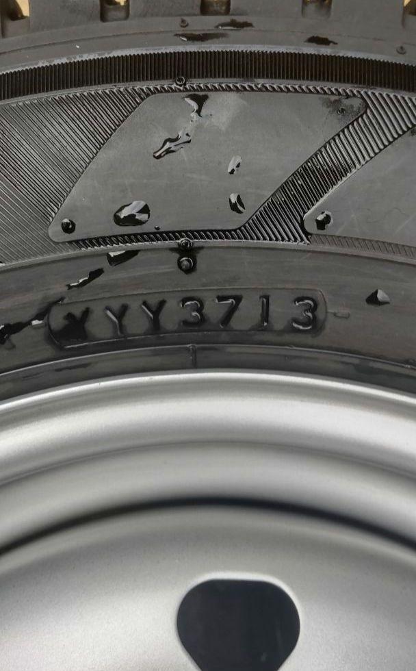145R12 スタッドレス ホイールセット 4本 中古品 12インチ マルチ