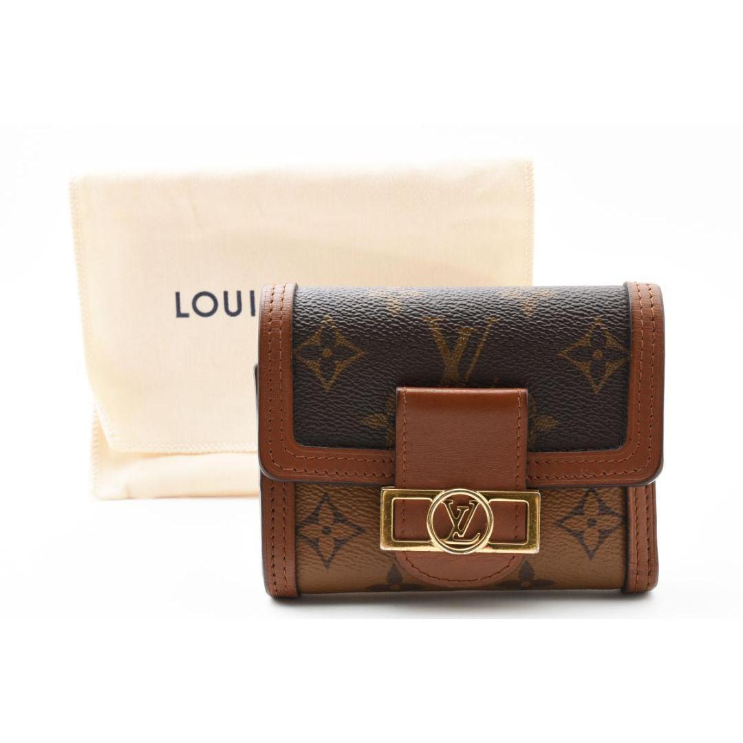 【美品】ルイヴィトン モノグラム リバース　ドーフィーヌコンパクト　M68725 LOUIS VUITTON 【超美品】ルイヴィトン モノグラムリバース
