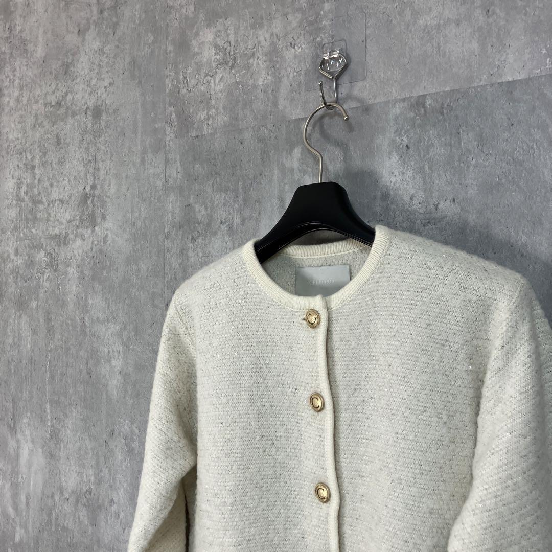 CELFORD 23AW スパンコールニットカーディガン 36 - メルカリ