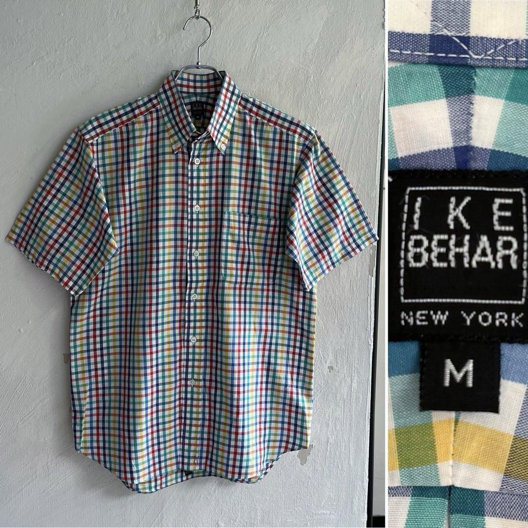 USA製 IKE BEHAR ギンガムチェック BDシャツ アイクベーハー