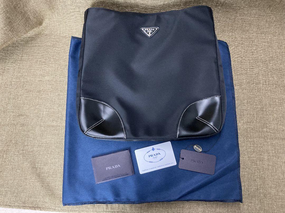 超美品✨プラダ ショルダーバッグ ポコノ 三角ロゴ ナイロン ブラック