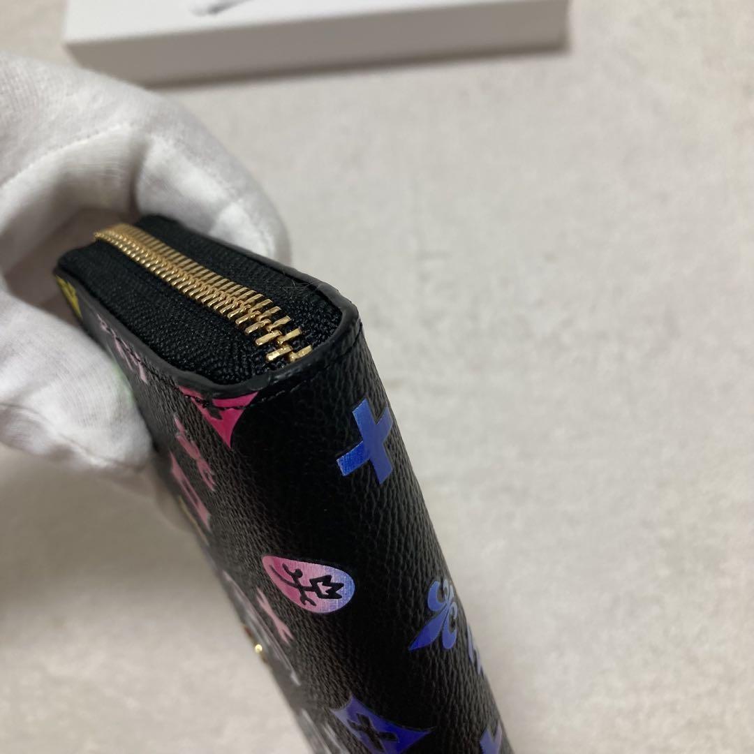 希少CASTELBAJAC 総柄　レザージップウォレット カステルバジャック