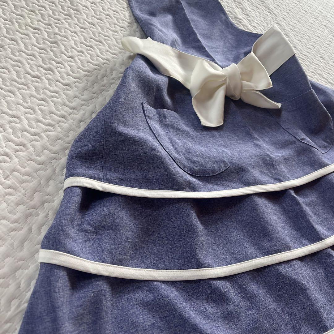 Amebeaute アームボーテ　エプロン　リボン　フリル　未使用品　日本製