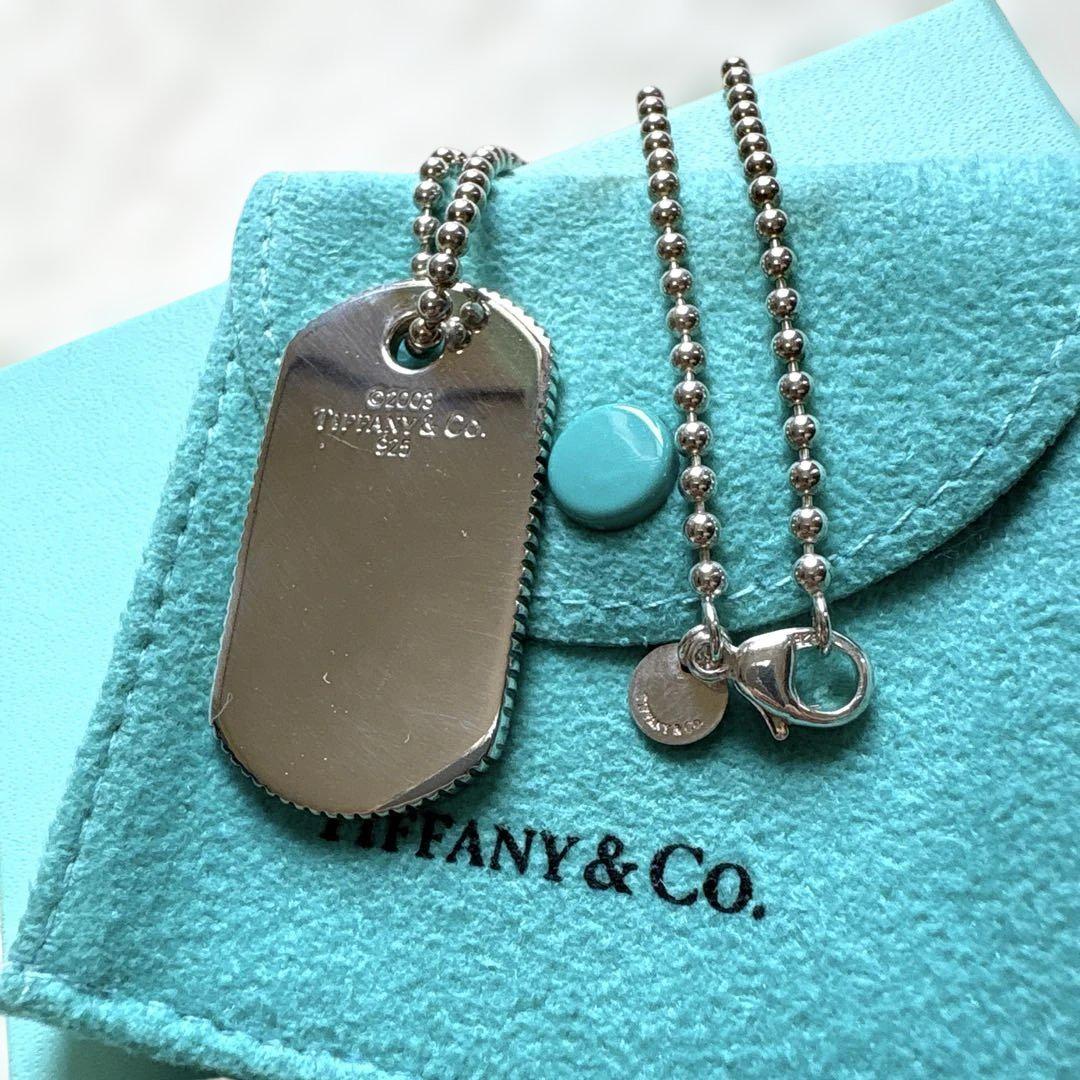TIFFANY&Co.】ティファニー ネックレス ドッグタグ コインエッジ