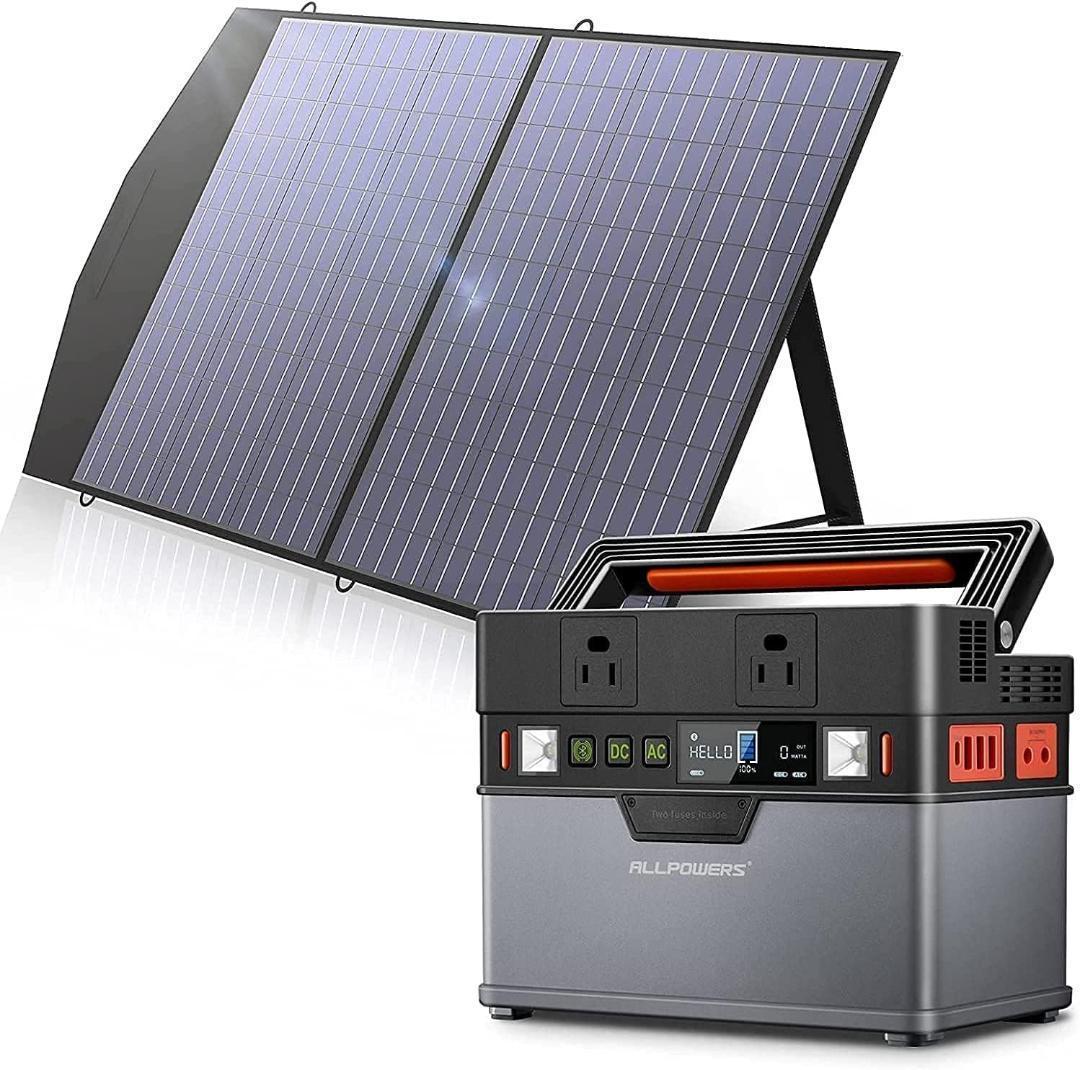 ⭐️大特価　ポータブル電源  288Wh ＋100W ソーラーパネルセット