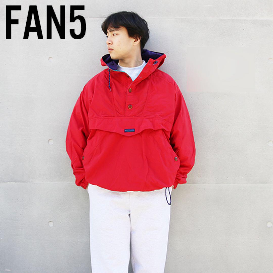 90s Columbia アノラック 黒 コットンウッドプルオーバー