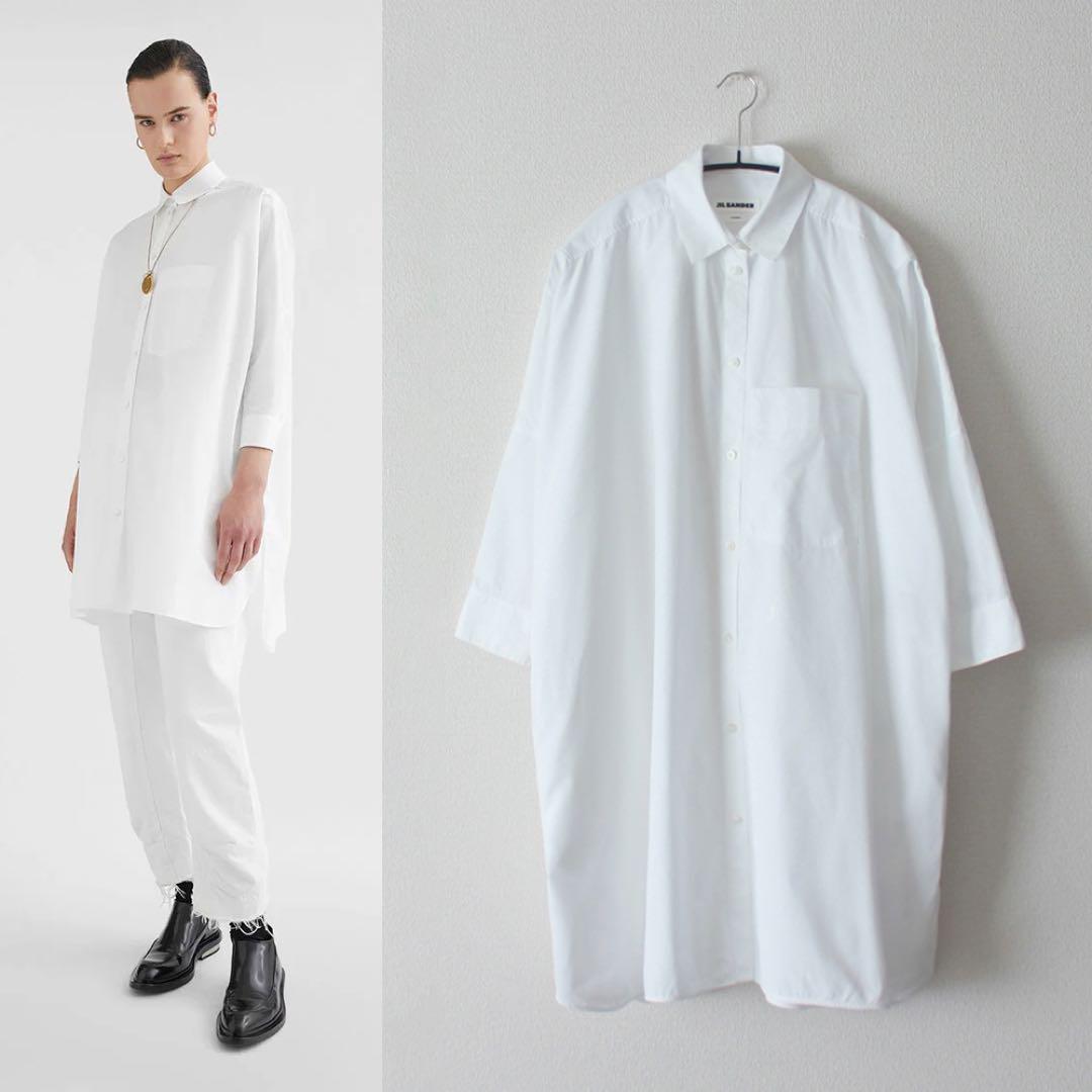 JIL SANDER／ジルサンダー／23SS／オーバーサイズポプリンシャツ
