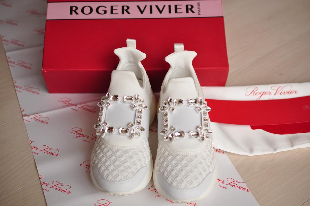 Roger Vivier ヴィヴラン ストラス バックル スニーカー 厚底 36
