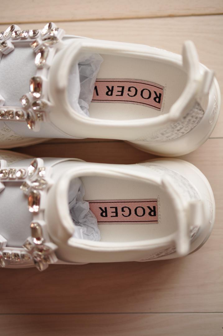 Roger Vivier ヴィヴラン ストラス バックル スニーカー 厚底 36