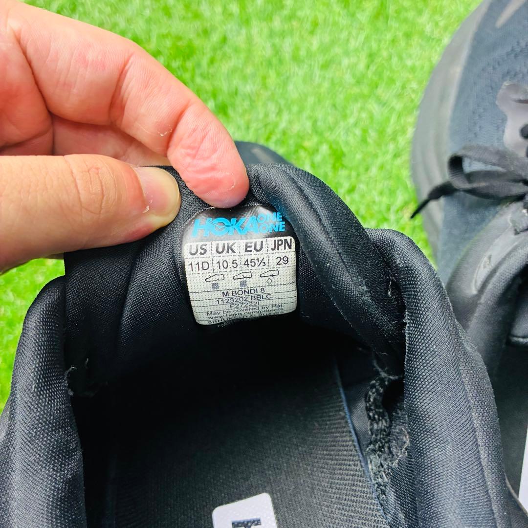 【極美品】HOKA ONEONE BONDI8 厚底 ボンダイ ブラック 29