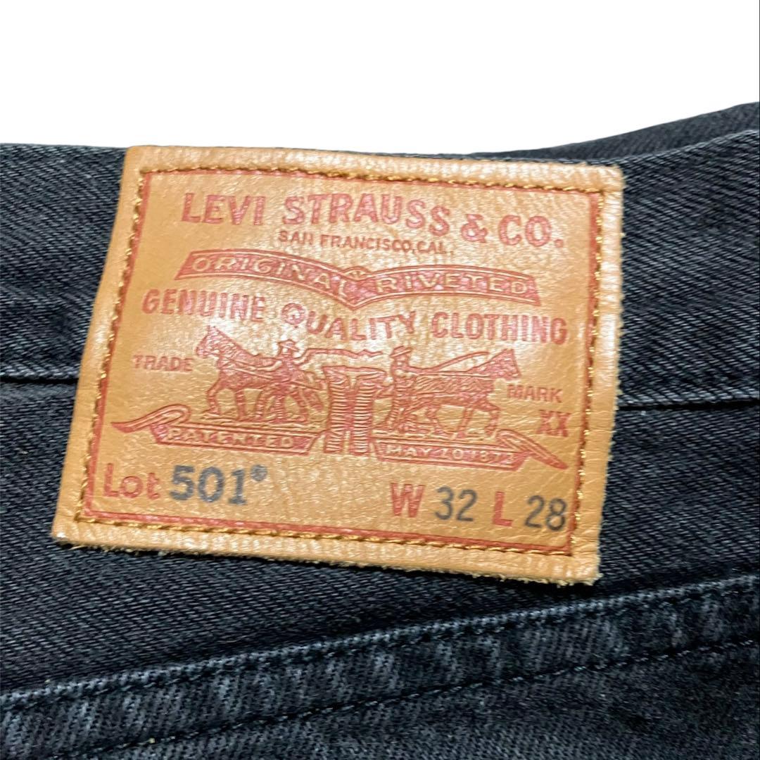 Levi's501ブラック デニム エディフィス別注 サイズ32 レングス28