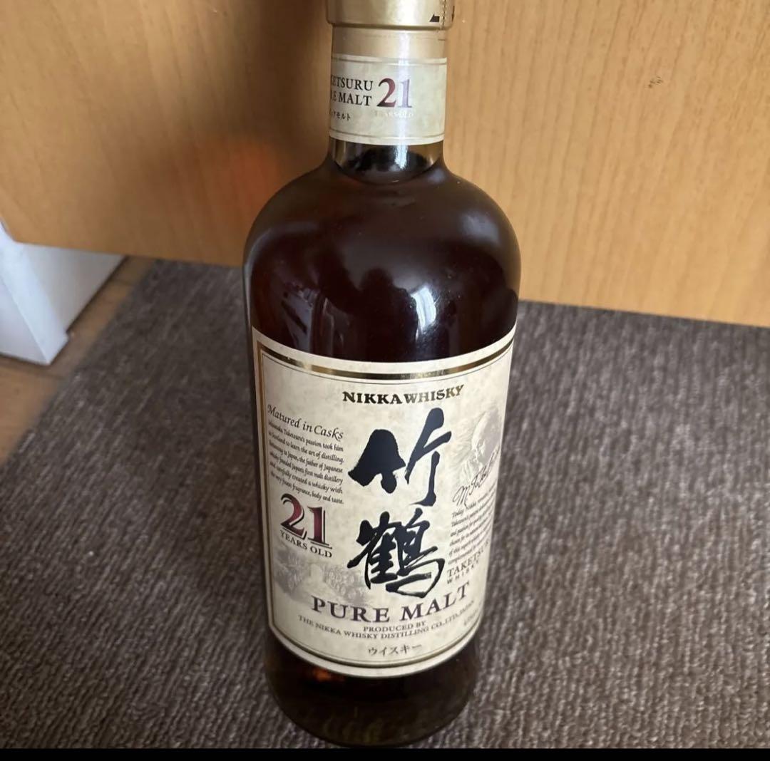 ウイスキー　竹鶴21年　ピュアモルト