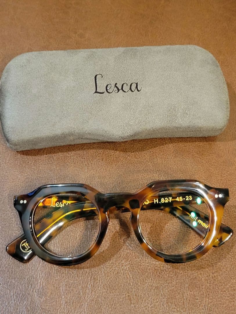 Lesca TORO col.H.827 度なし 鼻盛り加工済み目立った傷や汚れなし