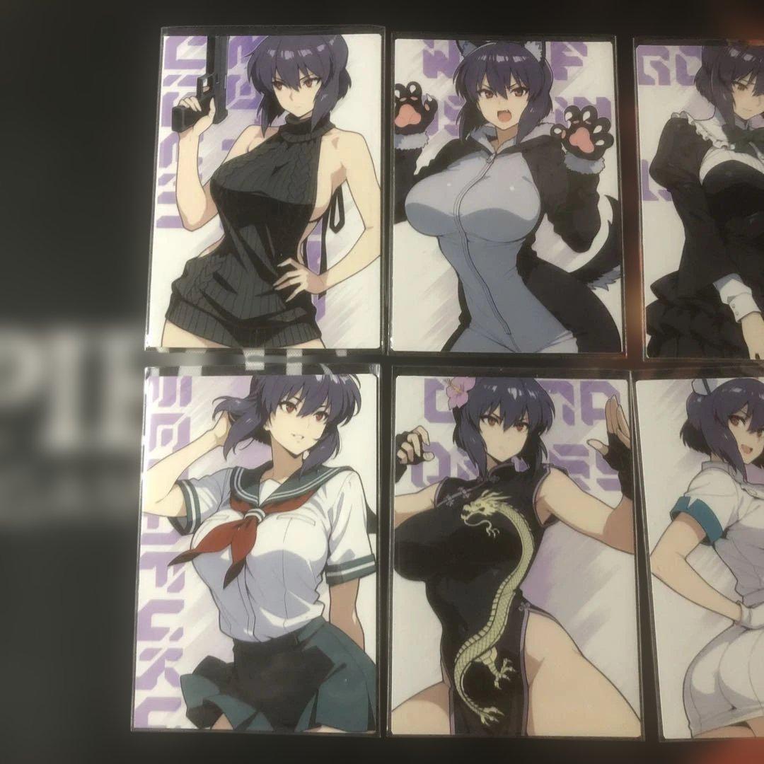 両面イラストカード　攻殻機動隊　草薙素子　コレクション品　8枚セット　中
