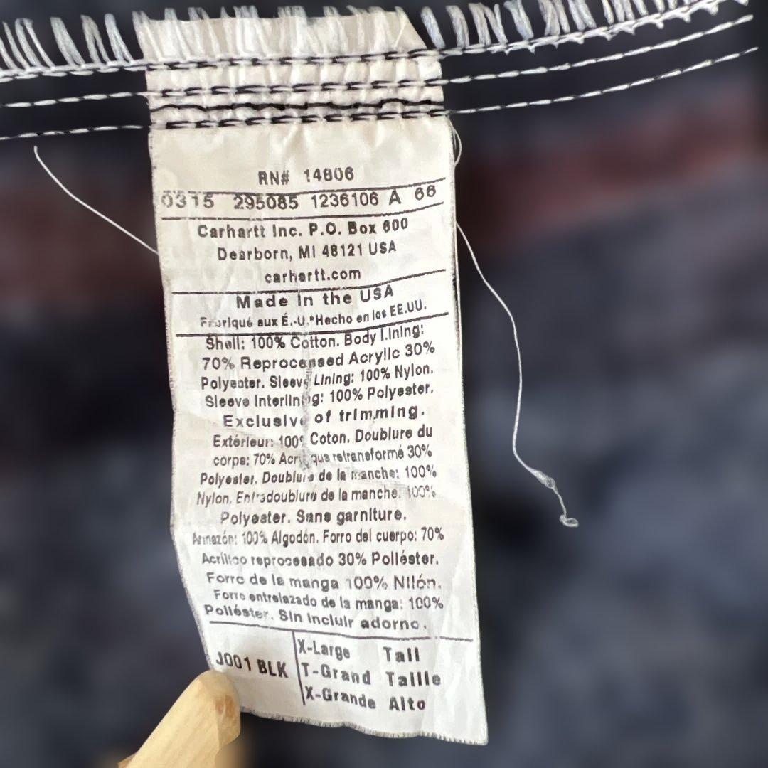 Carhartt DETROIT JACKET 希少XL Tall Carhartt DETROIT JACKET 希少XL Tall