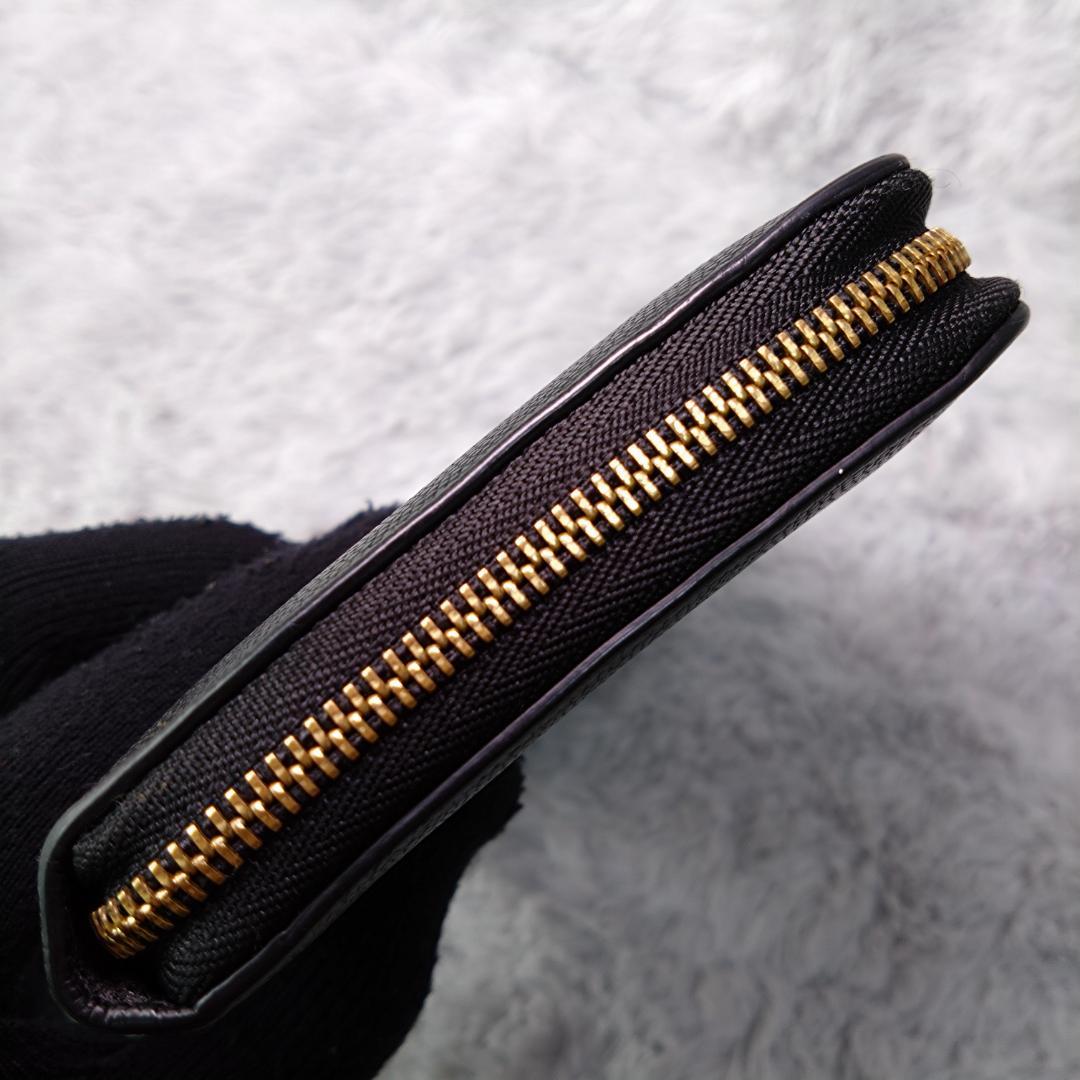 極美品バーバリー、長財布、ELMORE、キャビアスキン、TBロゴ