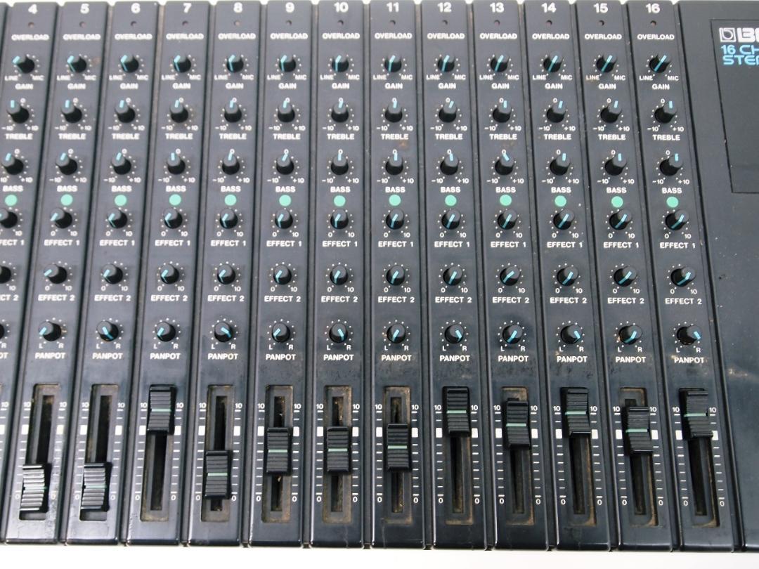 通電OK！BOSS BX-16 16CHANNEL STEREO MIXER
