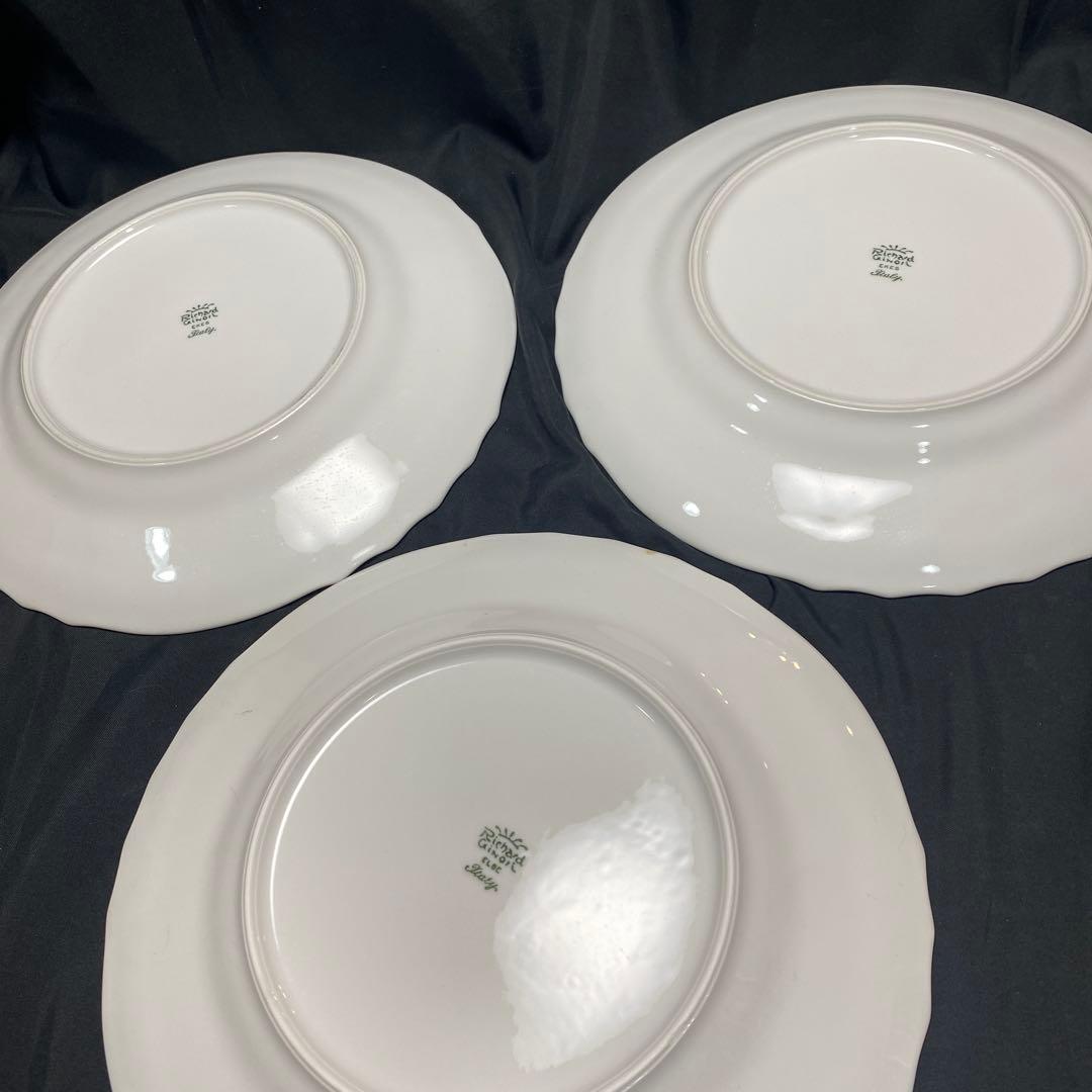 【美品】リチャードジノリ ベッキオホワイト ディナープレート26cm 3客セット 【美品】リチャードジノリ ベッキオホワイト ディナープレート26cm 3客セット