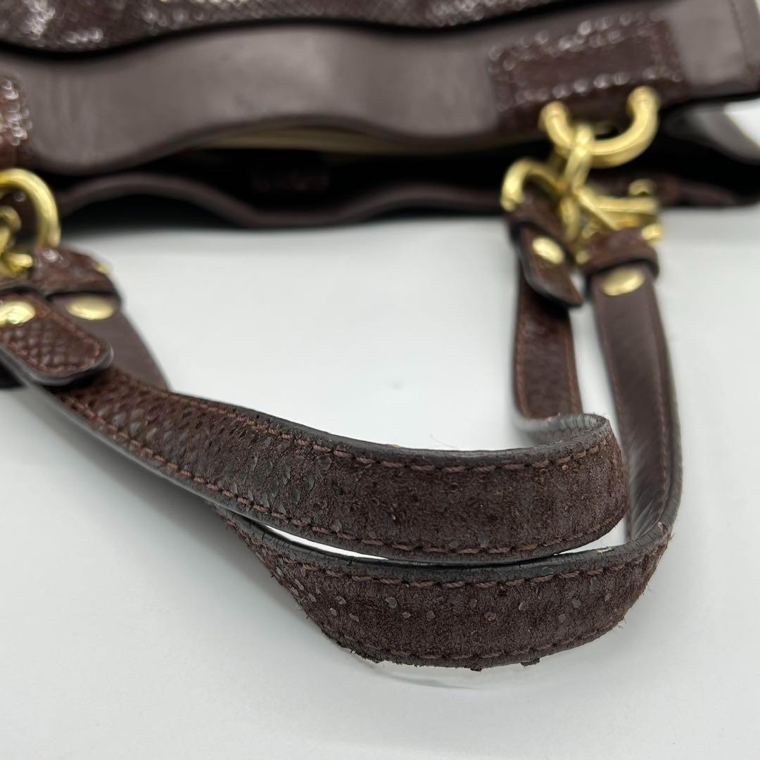 【良品】COACH ペネロピ ハンドバッグ ターンロック レザー ブラウン 良品】COACH ペネロピ ハンドバッグ ターンロック レザー