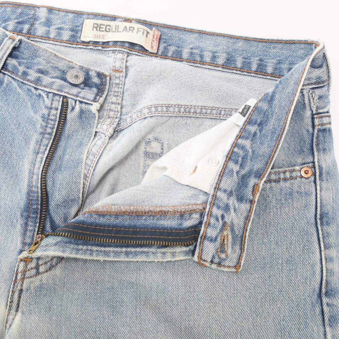 00s LEVIS 505 ボロ グランジ フェード デニム パンツ 古着 32