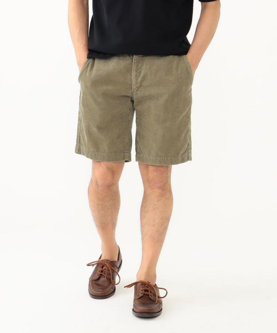 REMI RELIEF / Corduroy Shorts オリーブ Mサイズ