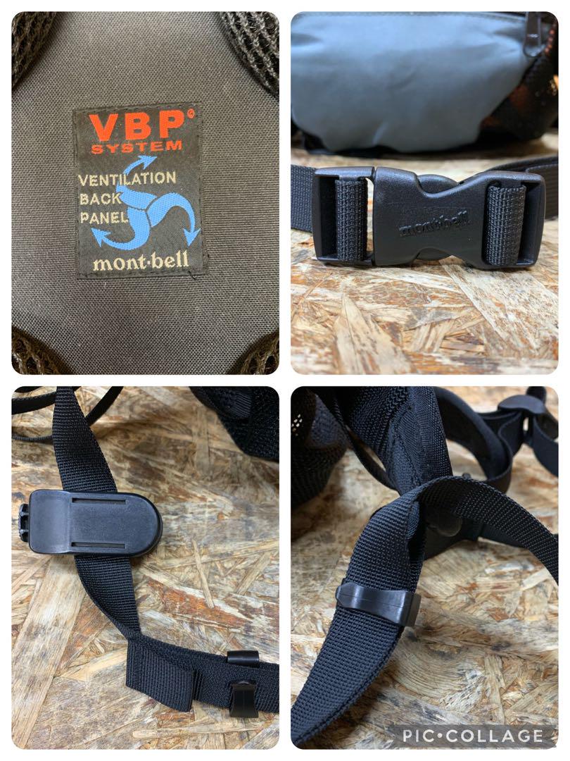 (6249) mont-bell モンベル リュック アウトドア用品 VBP クロスパック ランニング 釣り 中古品 6249) mont-bell モンベル リュック アウトドア VBP 中古品