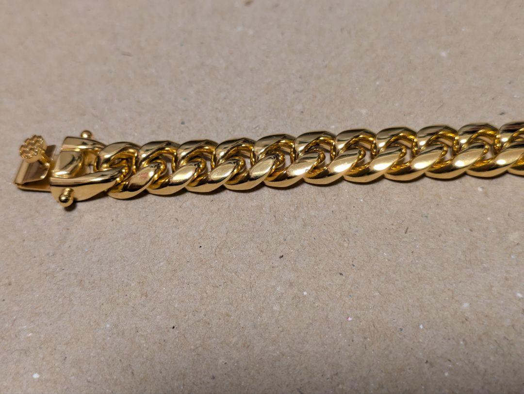 【21cm】【10mm】【18K刻印あり】【Miami Cuban】ブレスレット