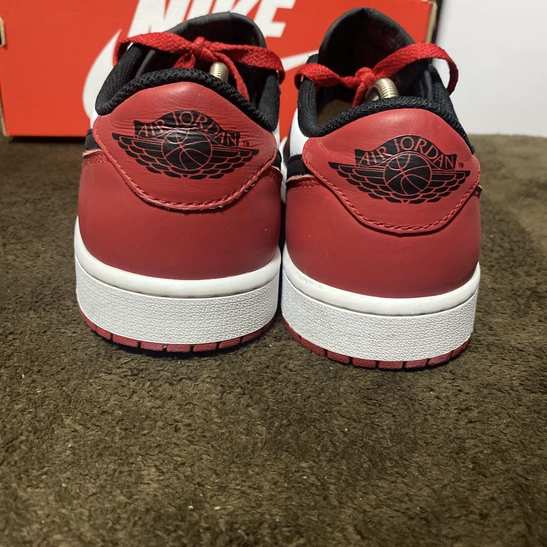 シューズ(男性用) Air Jordan 1 Retro Low OG Black Toe 27cm