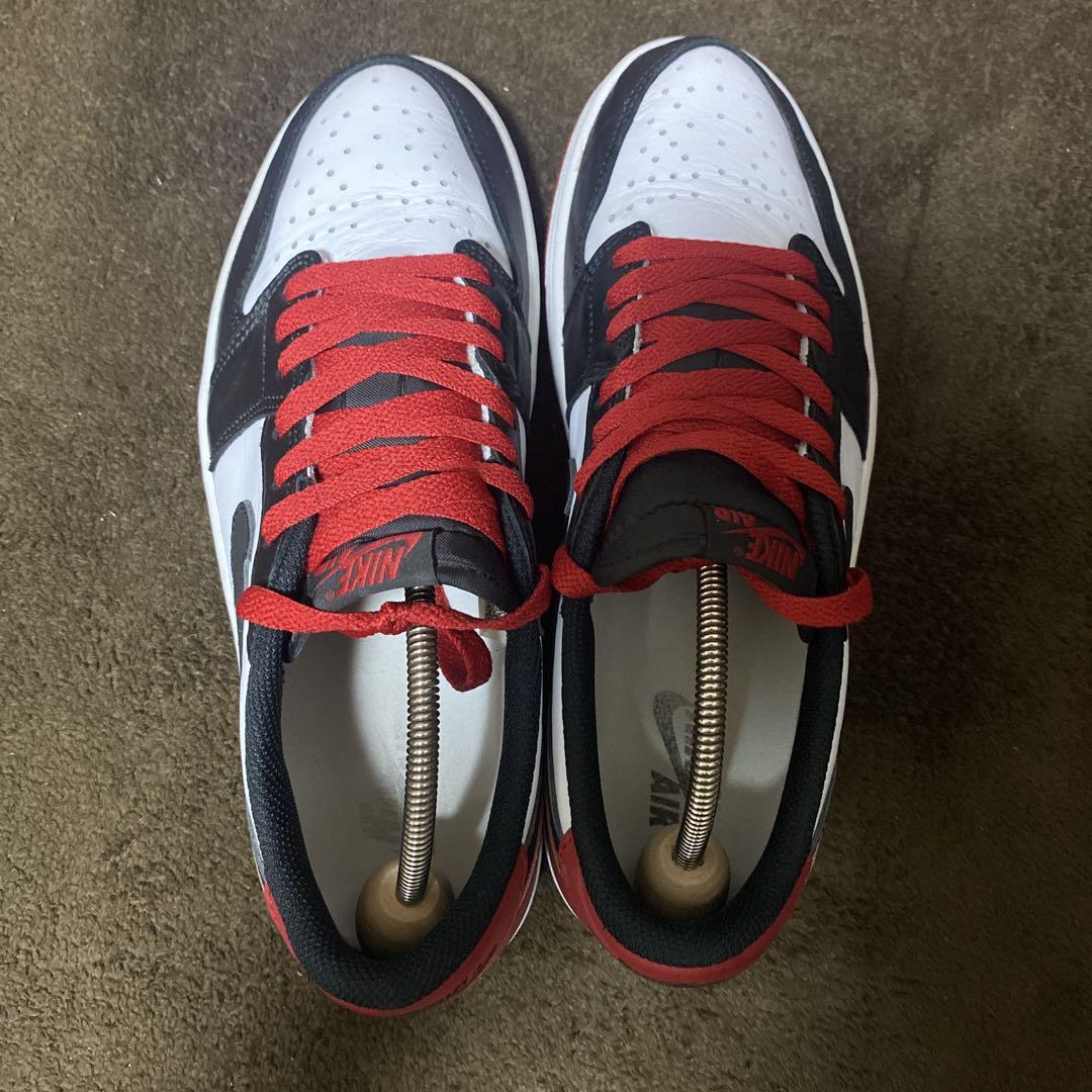 シューズ(男性用) Air Jordan 1 Retro Low OG Black Toe 27cm