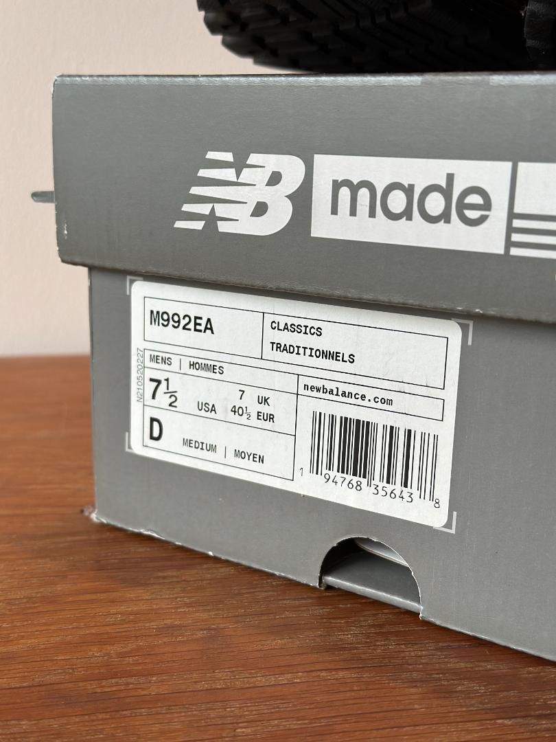 New Balance | ニューバランス M992EA トリプルブラック