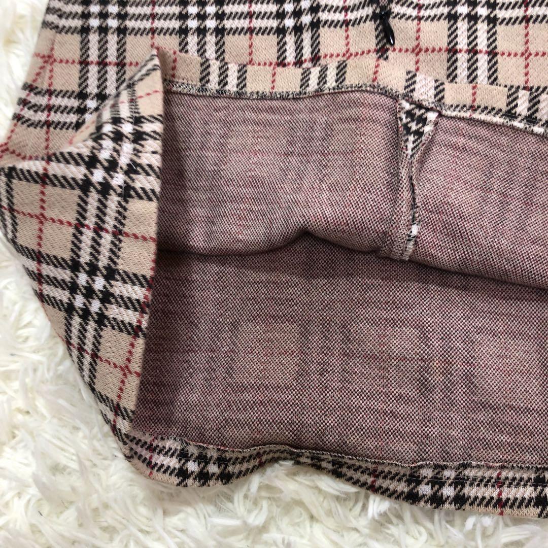 美品✨バーバリーロンドン　110 ワンピース 　シルバーボタン　ノバチェック