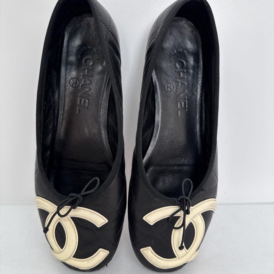 CHANEL シャネルカンボンライン バレエシューズ バレリーナ