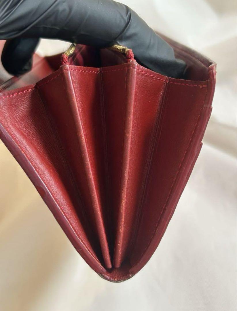 LOUIS VUITTON　ルイヴィトン長財布　モノグラムヴェルニ　エナメル　赤