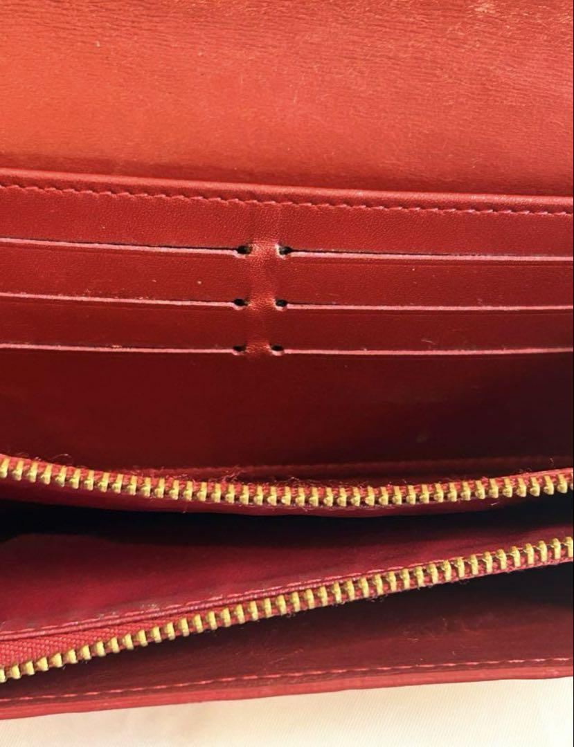 LOUIS VUITTON　ルイヴィトン長財布　モノグラムヴェルニ　エナメル　赤