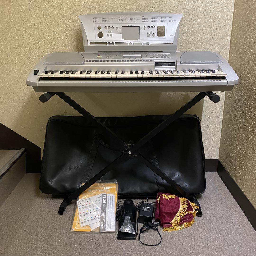 電子ピアノセット　ケース付　YAMAHA キーボード　psr-450 生産完了品