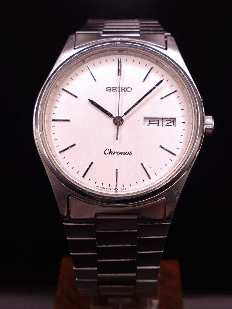 SEIKO Chronos 5H23-7D40 対磁　電池・パッキン交換済！