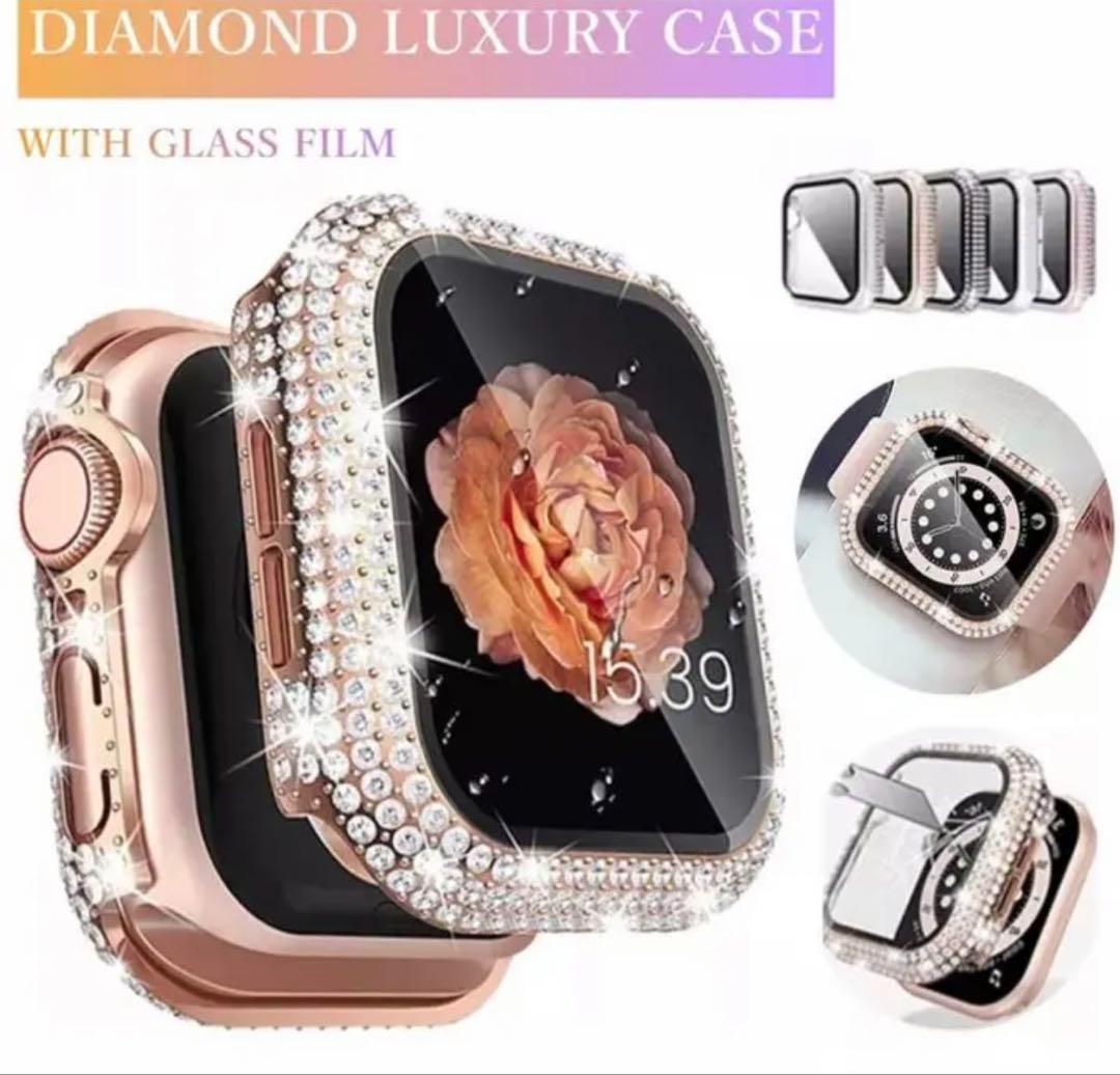 ウォッチアクセサリー　バラ売り不可 アップルウォッチ キラキラ 保護ケース Apple Watch SEWatch