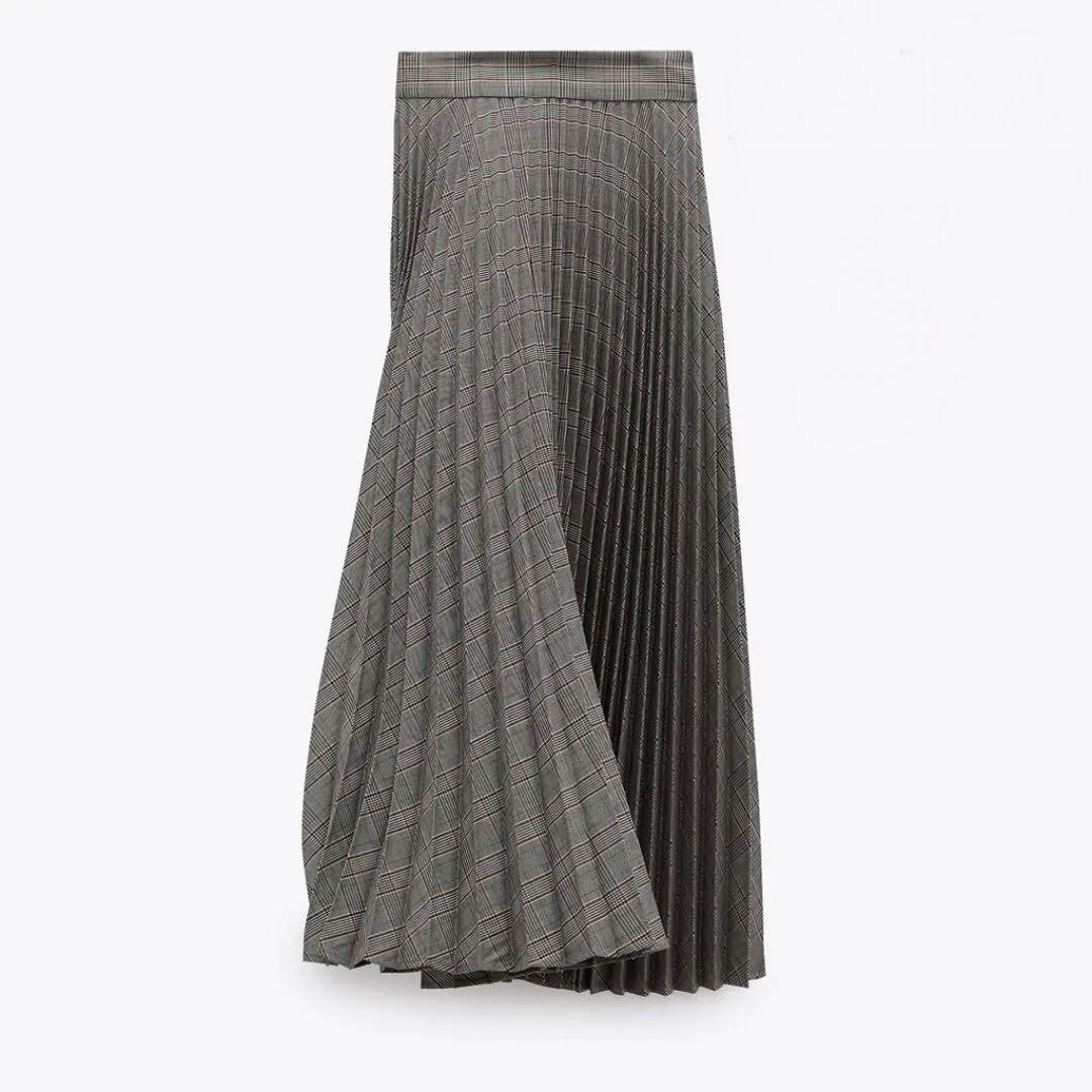 【ZARA】チェック柄チュールスカート 紫 | 5039/281/117 チェック柄チュールスカート - 紫 | ZARA Japan / 日本